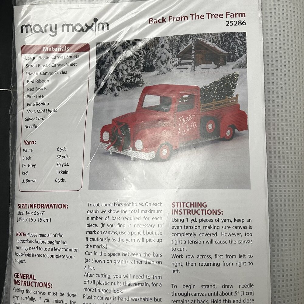 Mary Maxim | Back From The Tree Farm Kit | 25286